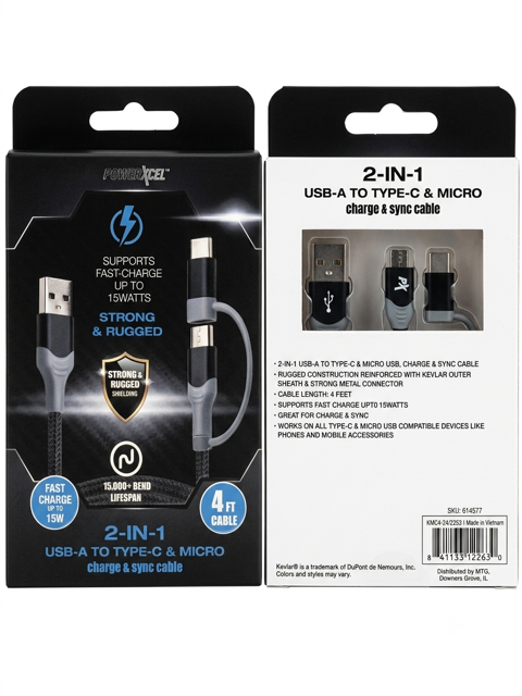 2-IN-1 USB-A TO TYPE-C & MICRO AVAILABLE IN AMAZON