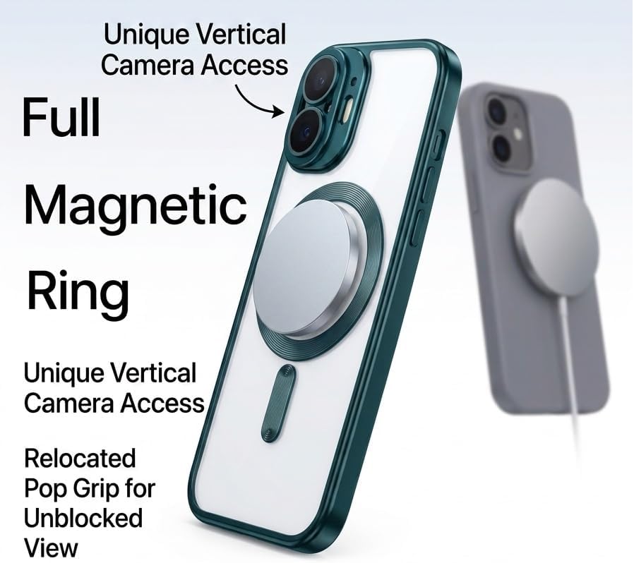 Case for iPhone 17 Air Magnetic Black AVAILABLE IN AMAZON