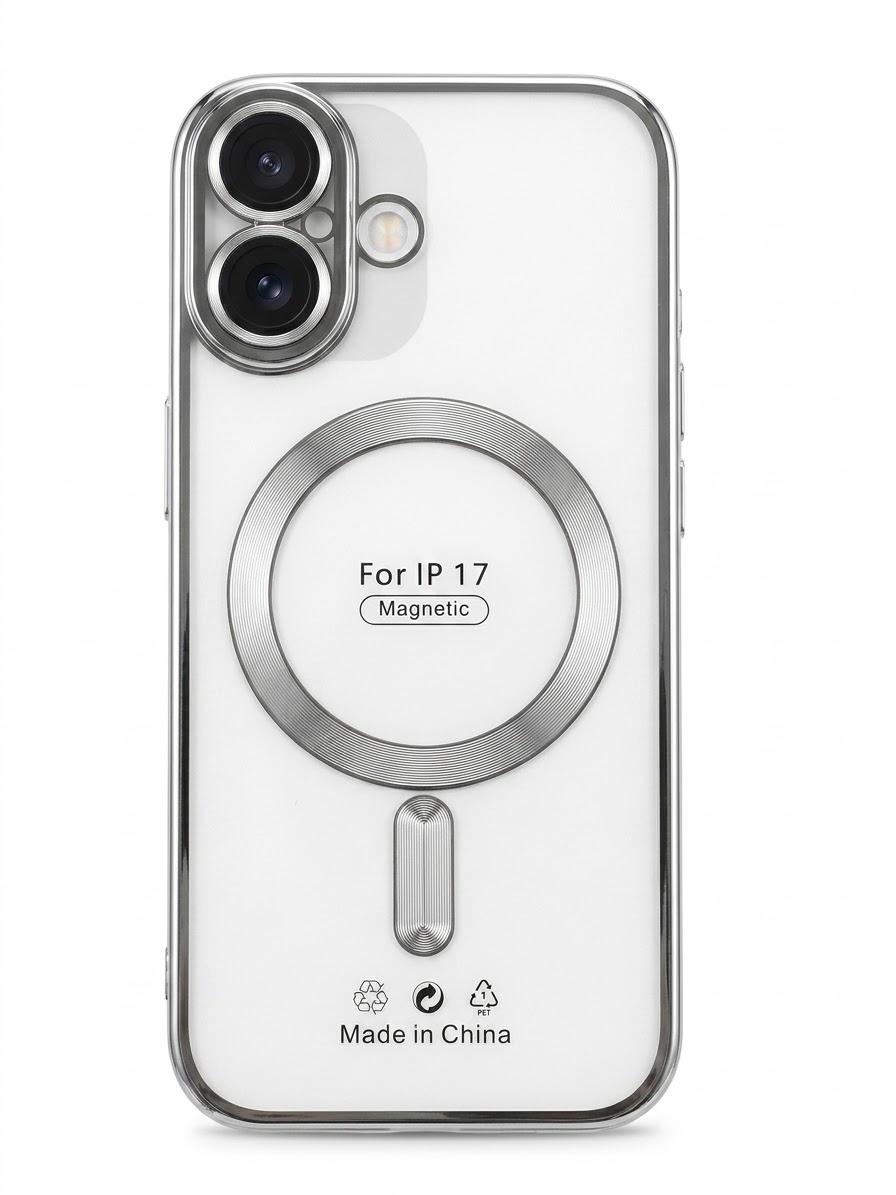 Case for iPhone 17 Magnetic Silver AVAILABLE IN AMAZON